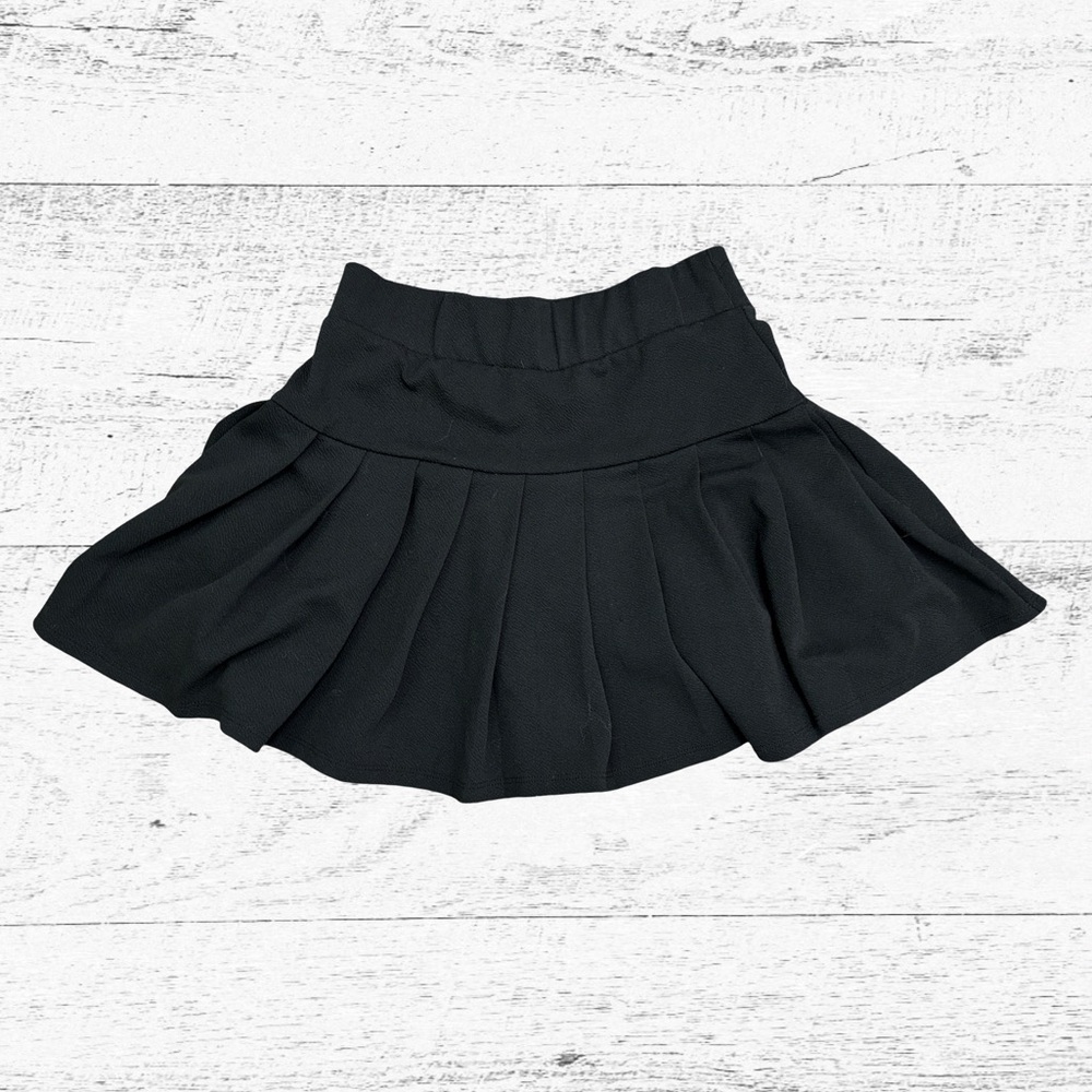 Bundle 3 or more Black Mini Skater Skirt with Pleats